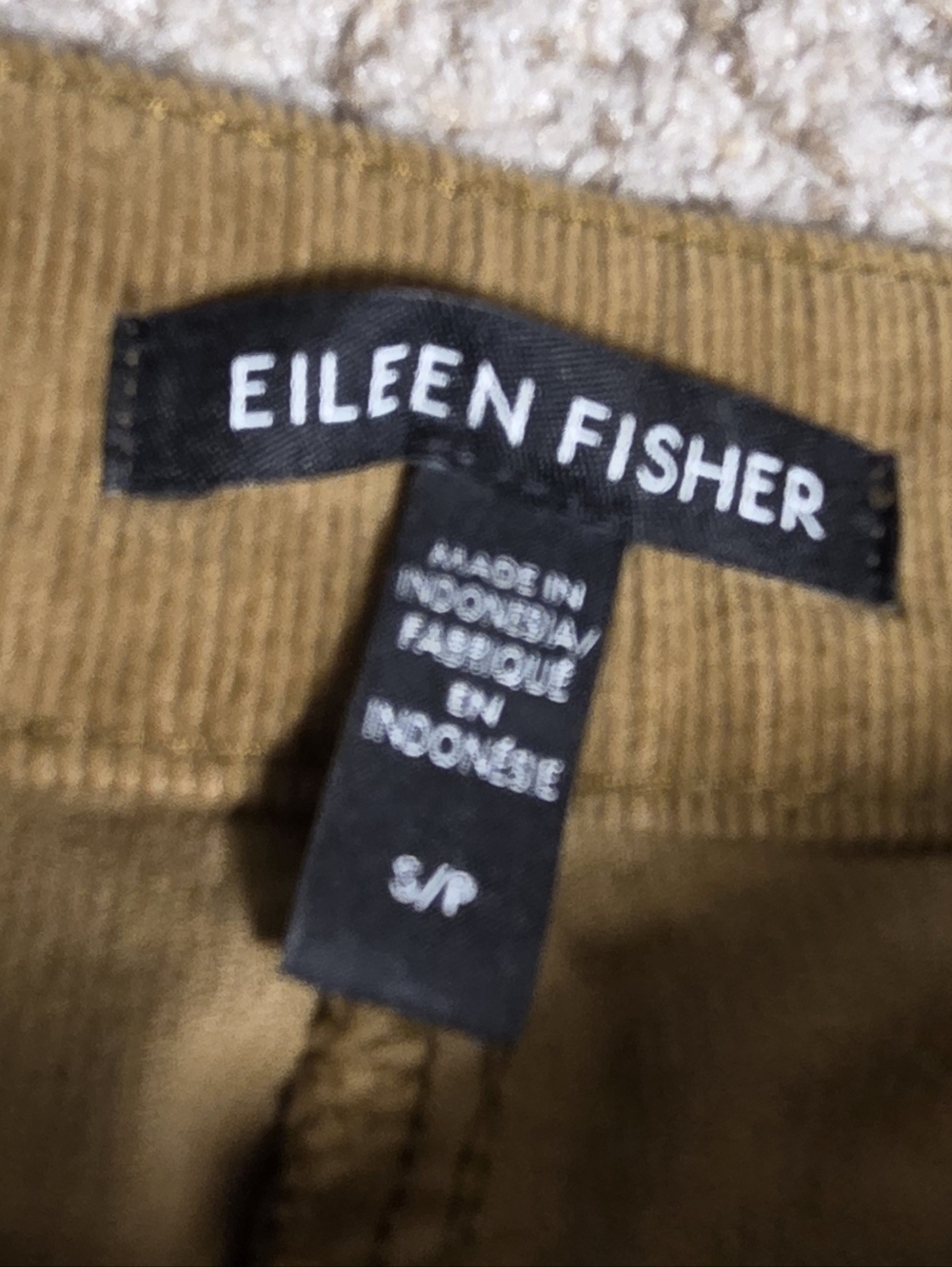 Eileen Fisher Organic Cotton Stretch Corduroy Wide Leg Pants Women's Small - Picture 5 of 10